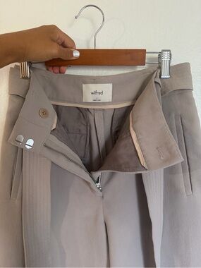 Aritzia High-Waist Pleated Pants